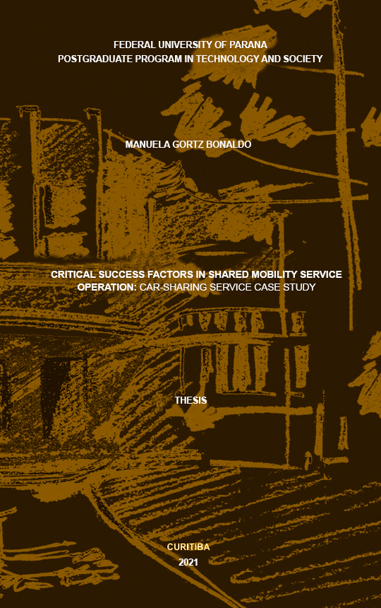 Doctoral Thesis Cover from author Manuela Gortz-Bonaldo